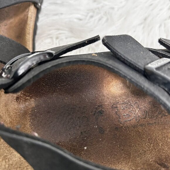Birkenstock Birki's Canberra Ellice Triple Strap Sandal Shoes Black EU 37 US 6 - Picture 10 of 10